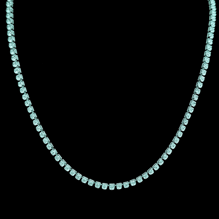 Classic Rhinestone Tennis Necklace