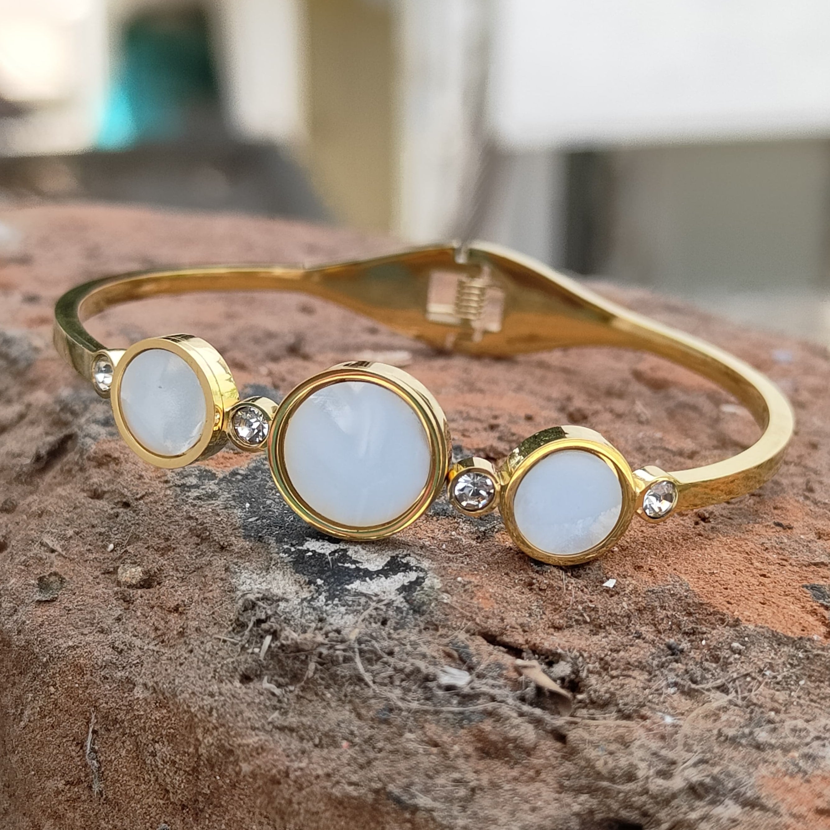 Triple Circle Clasp Bracelet