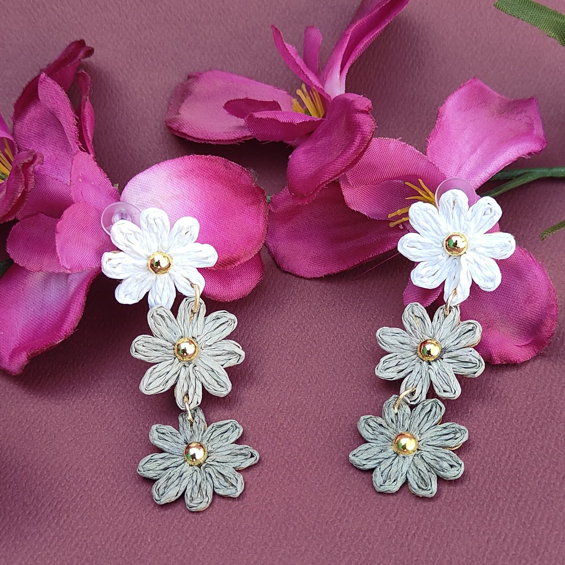 Flower Monochromatic Earrings