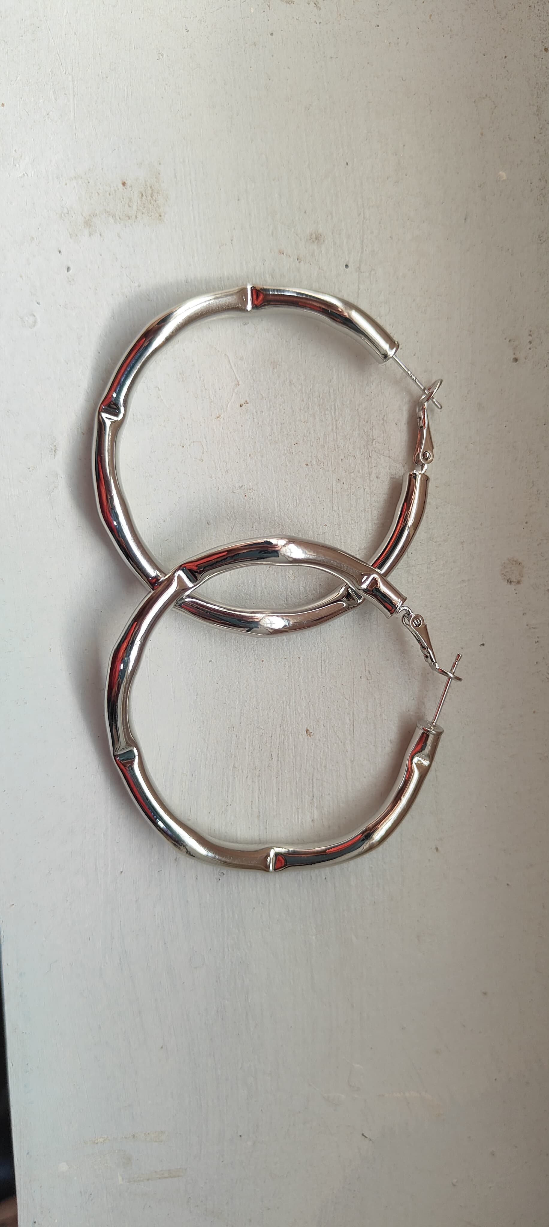Silver Bali Hoop Earring