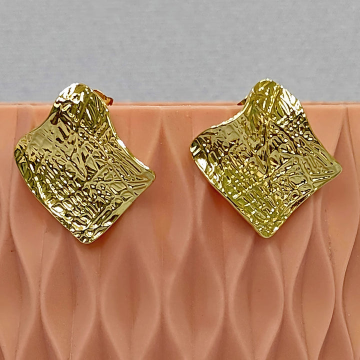 Molten Textured Stud Earrings
