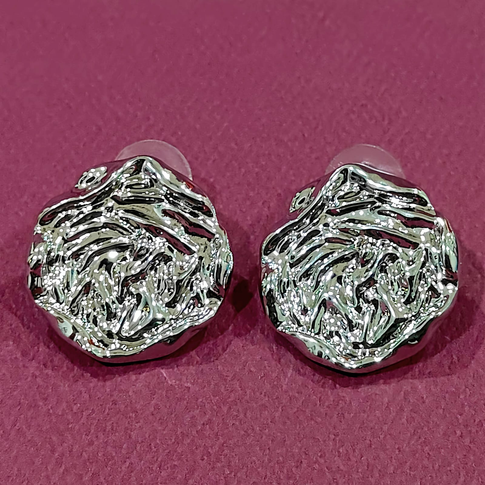 Molten Swirl Dome Earrings