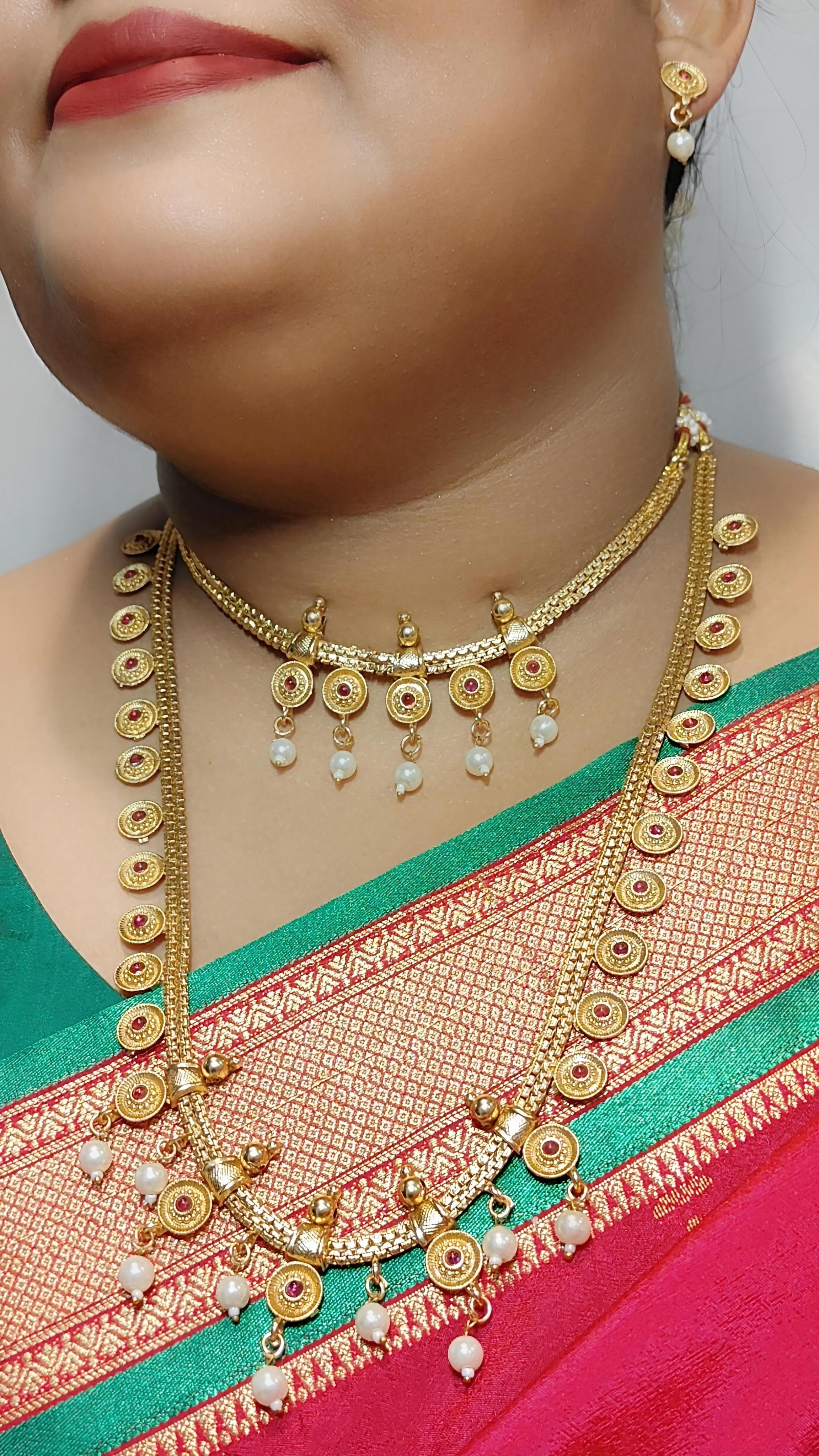 Maharashtrian Heritage Double-Layer Necklace