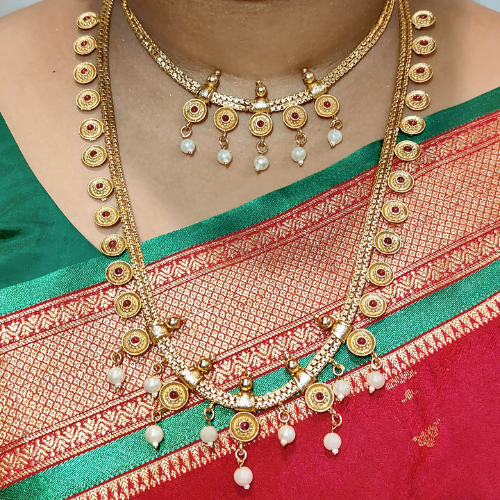 Maharashtrian Heritage Double-Layer Necklace