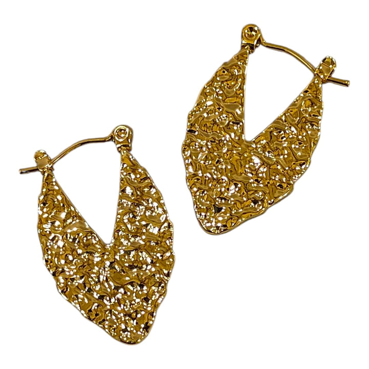 Heart-Shaped Hoop Earrings