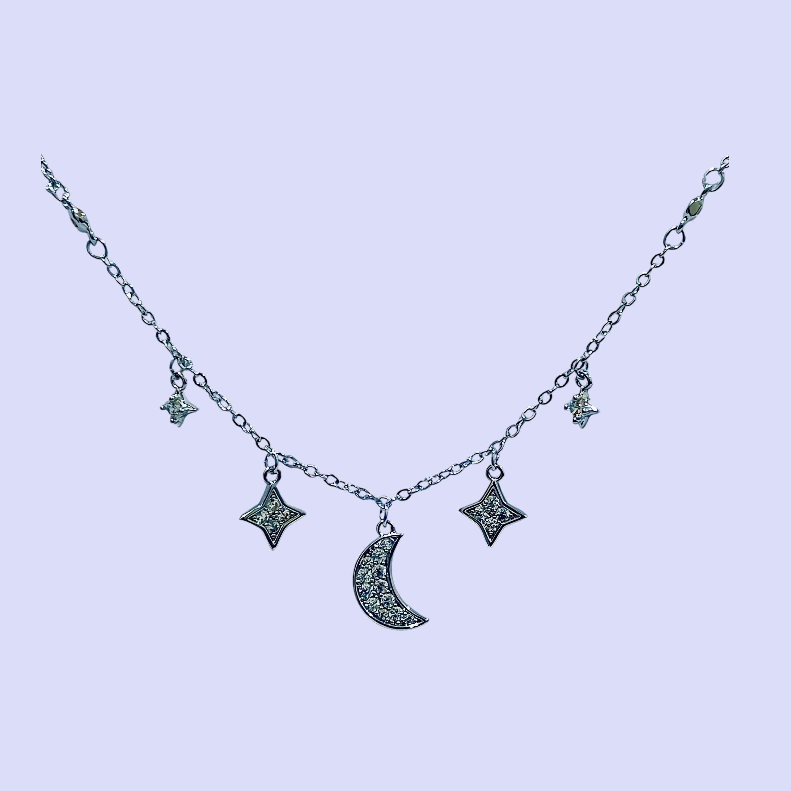 Celestial Dangle Charm Necklace