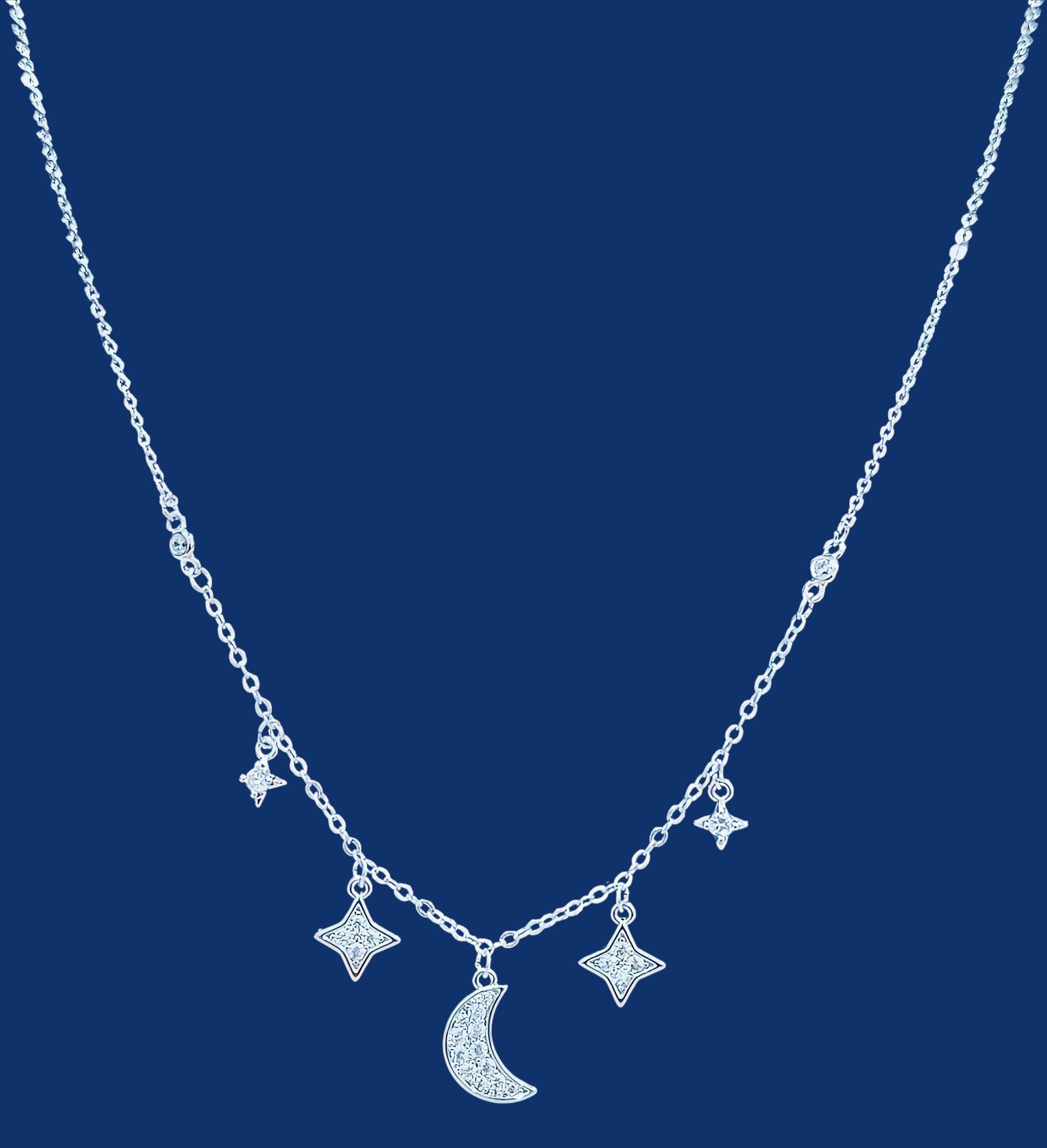 Celestial Dangle Charm Necklace