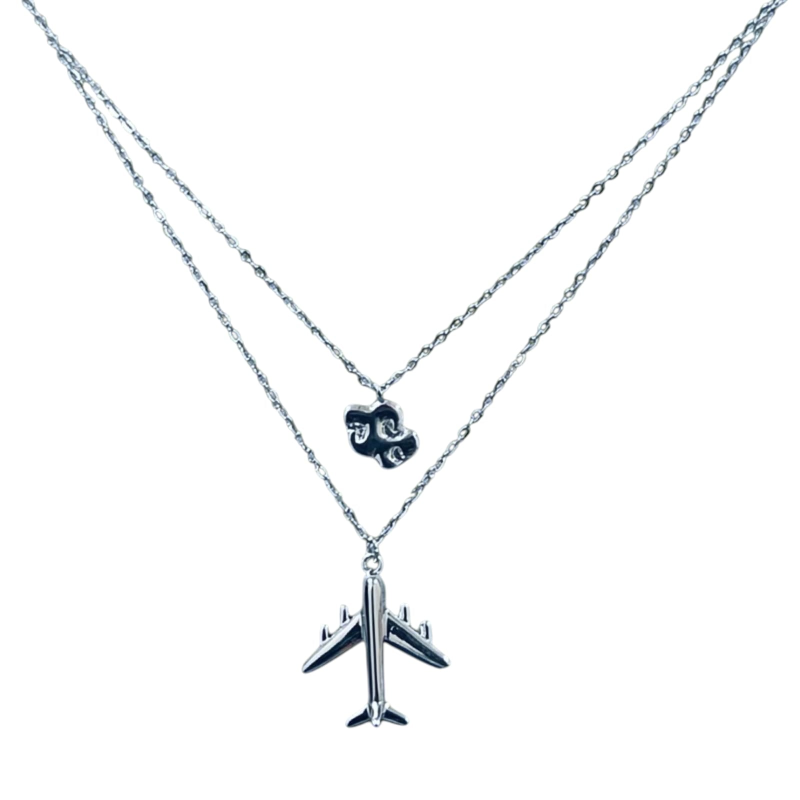 Wanderlust Aircraft Layered Necklace