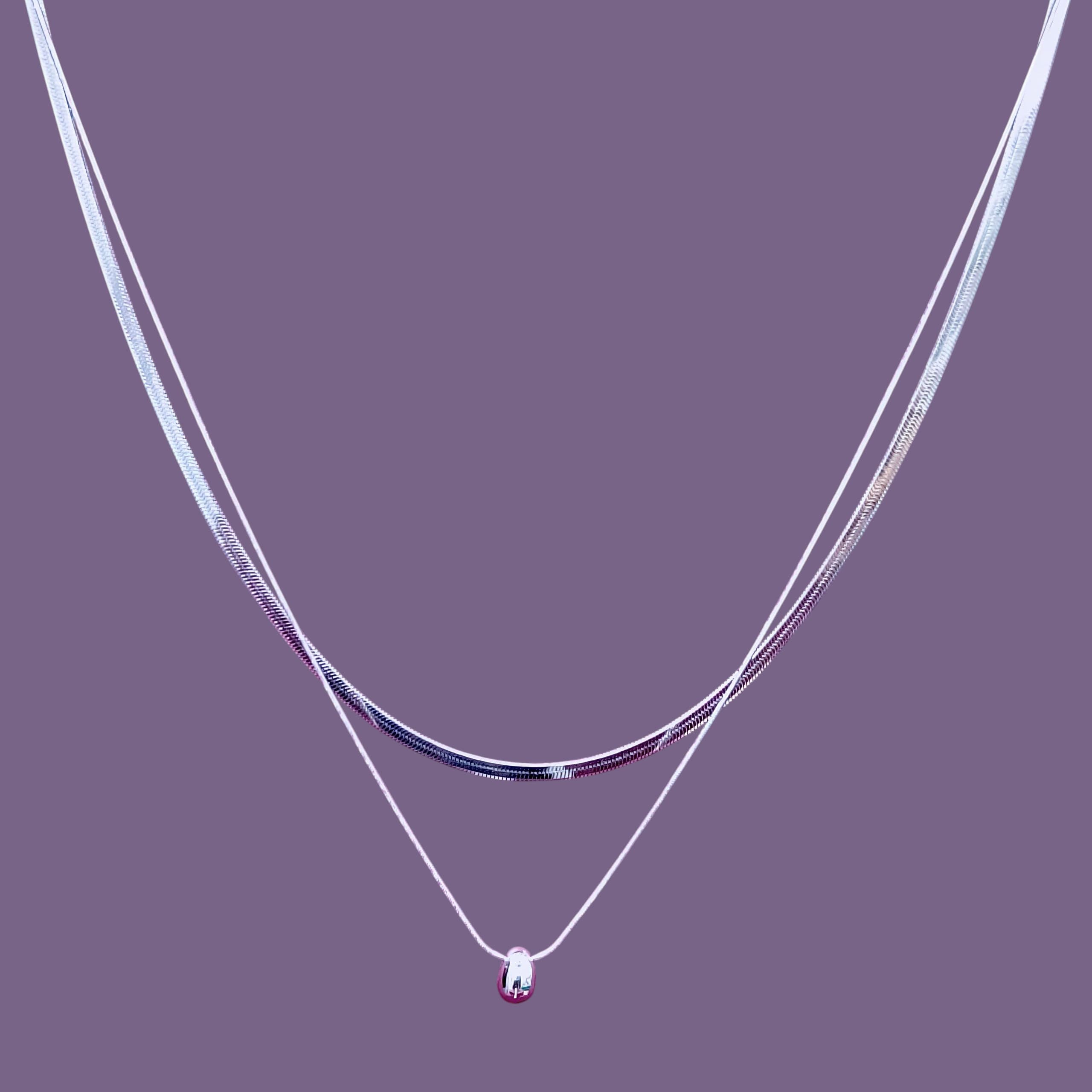 Sleek Layered Snake Chain Necklace