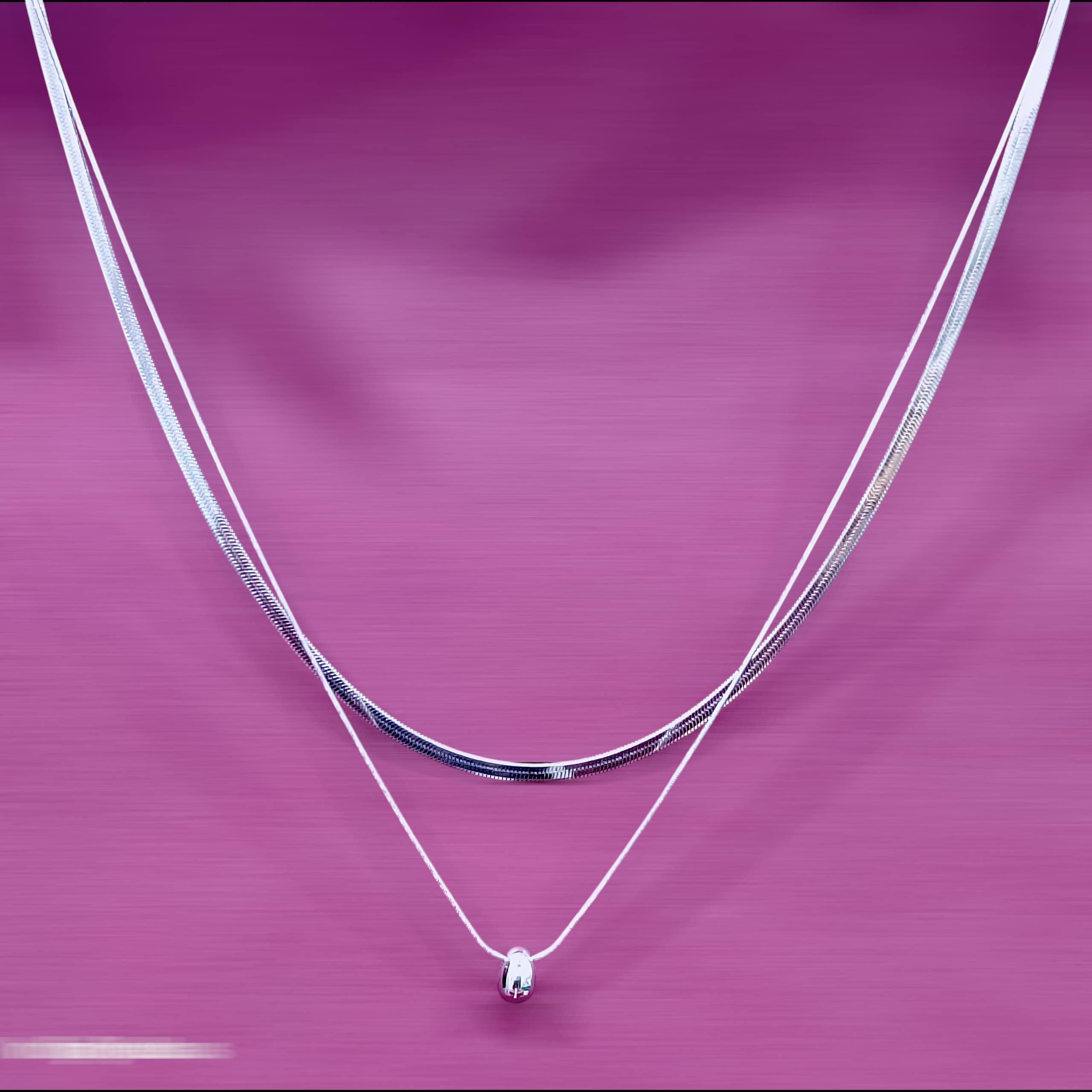 Sleek Layered Snake Chain Necklace