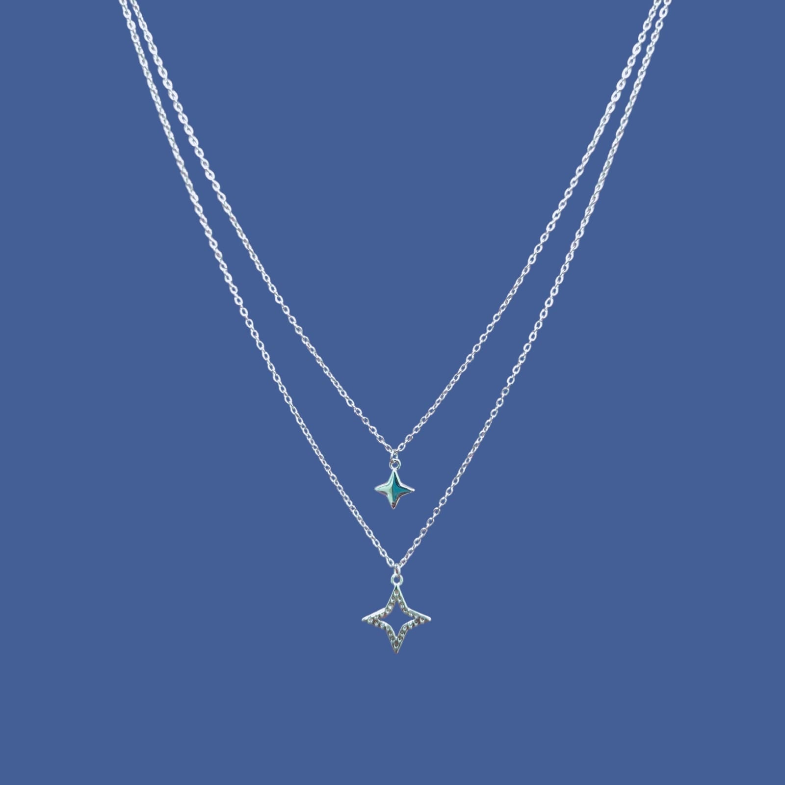 Layered Star Sparkle Necklace