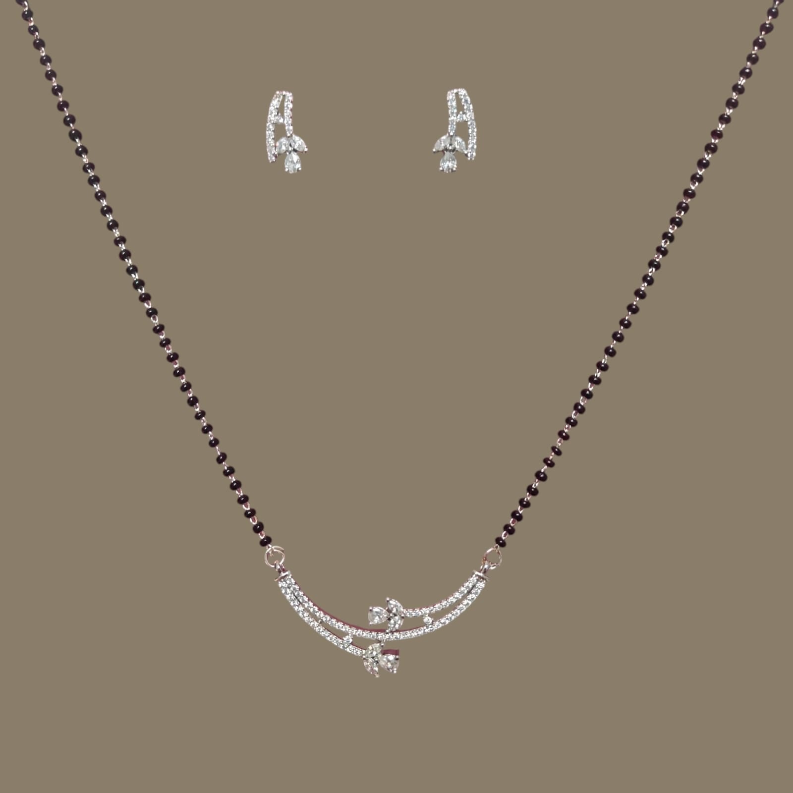 Elegant CZ Mangalsutra Set
