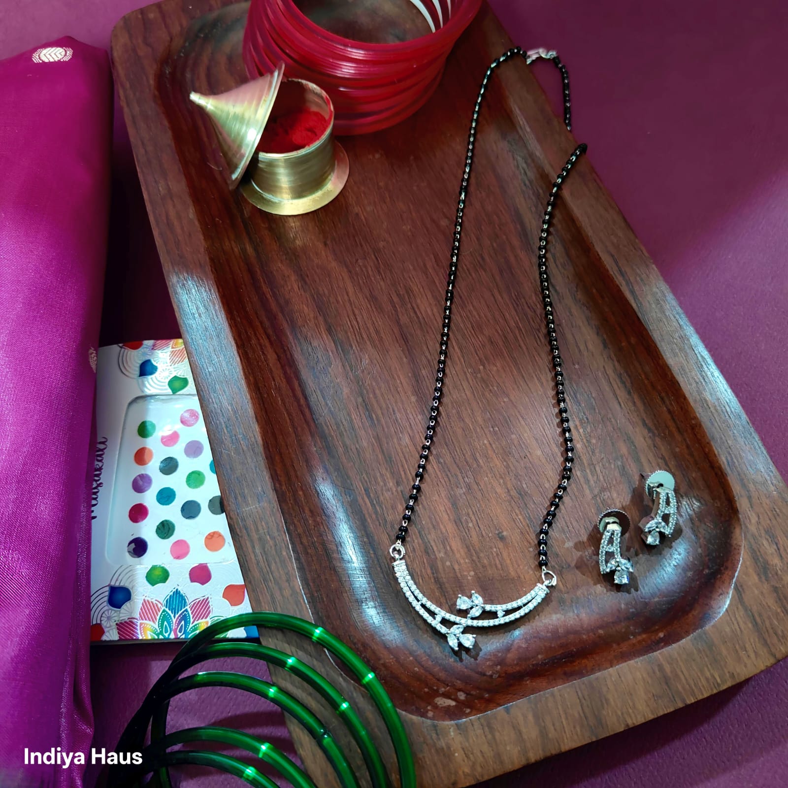 Elegant CZ Mangalsutra Set