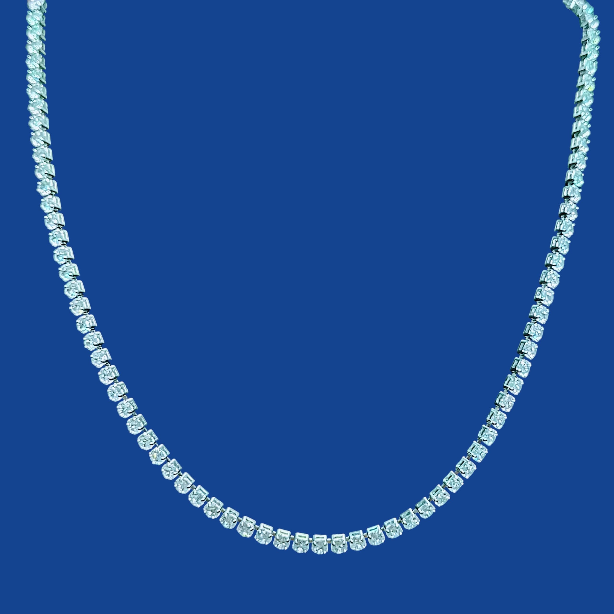 Classic Rhinestone Tennis Necklace