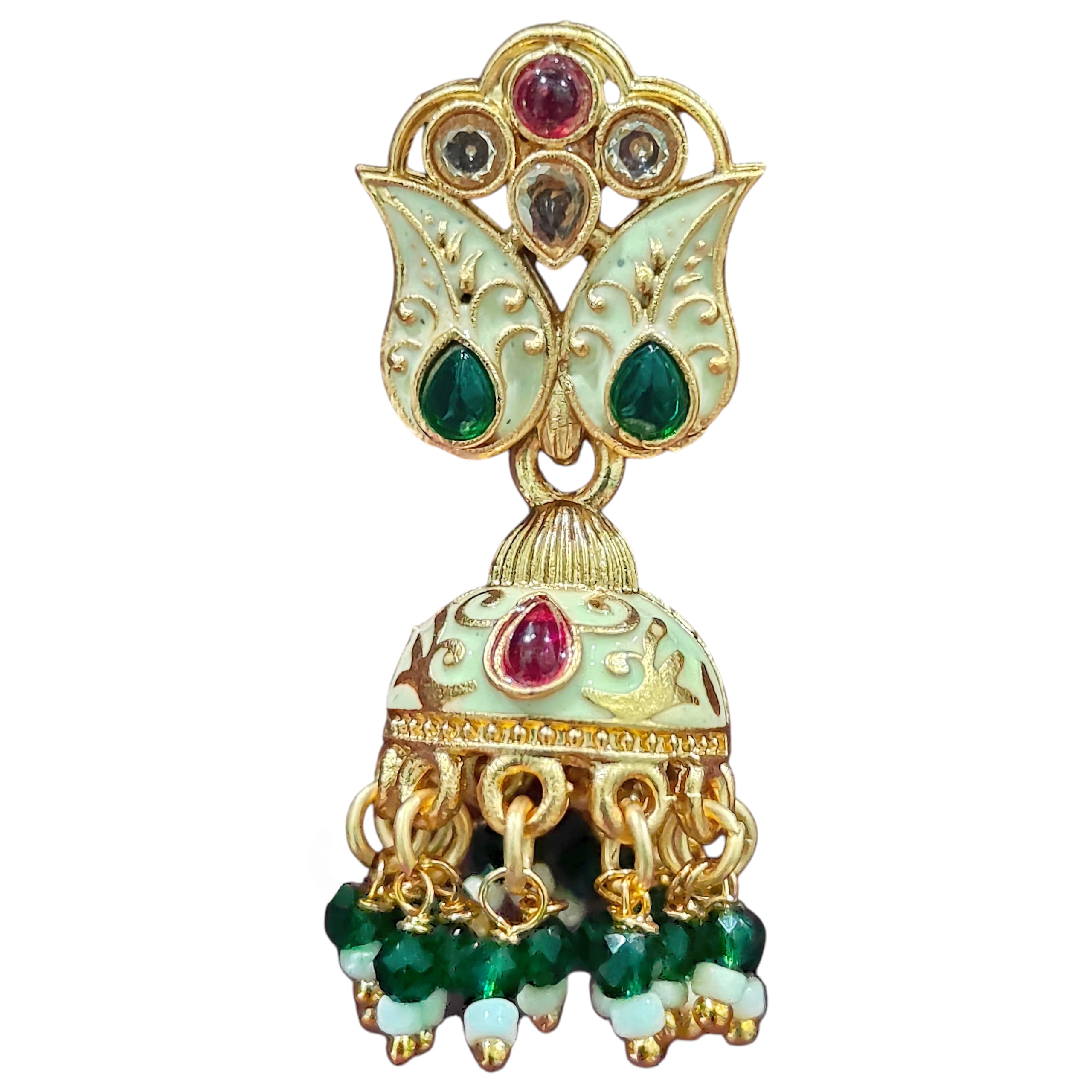 Traditional Multi-Strand Pearl & Kundan Necklace