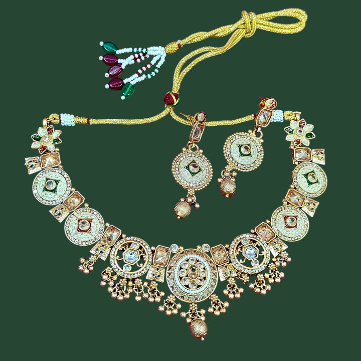 Polki and Pearl Choker Set