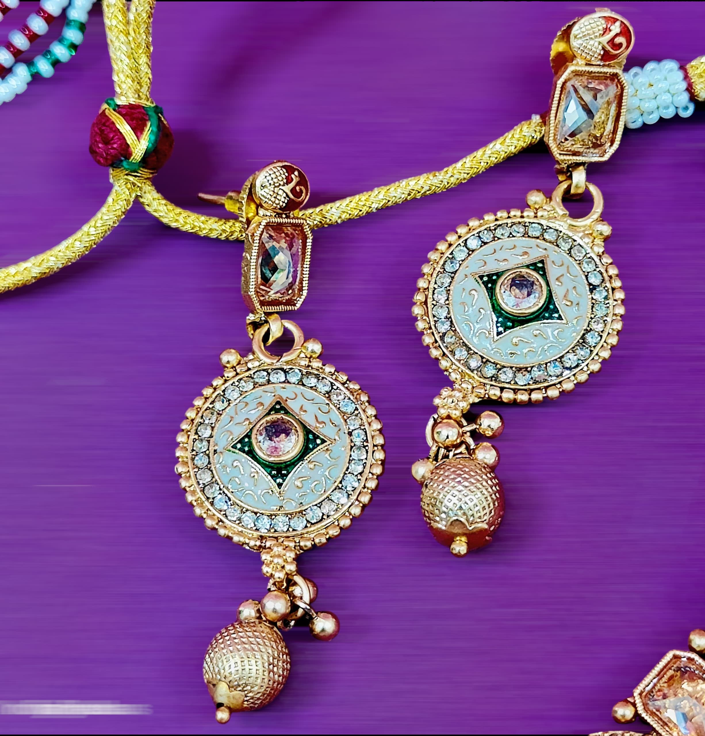 Polki and Pearl Choker Set