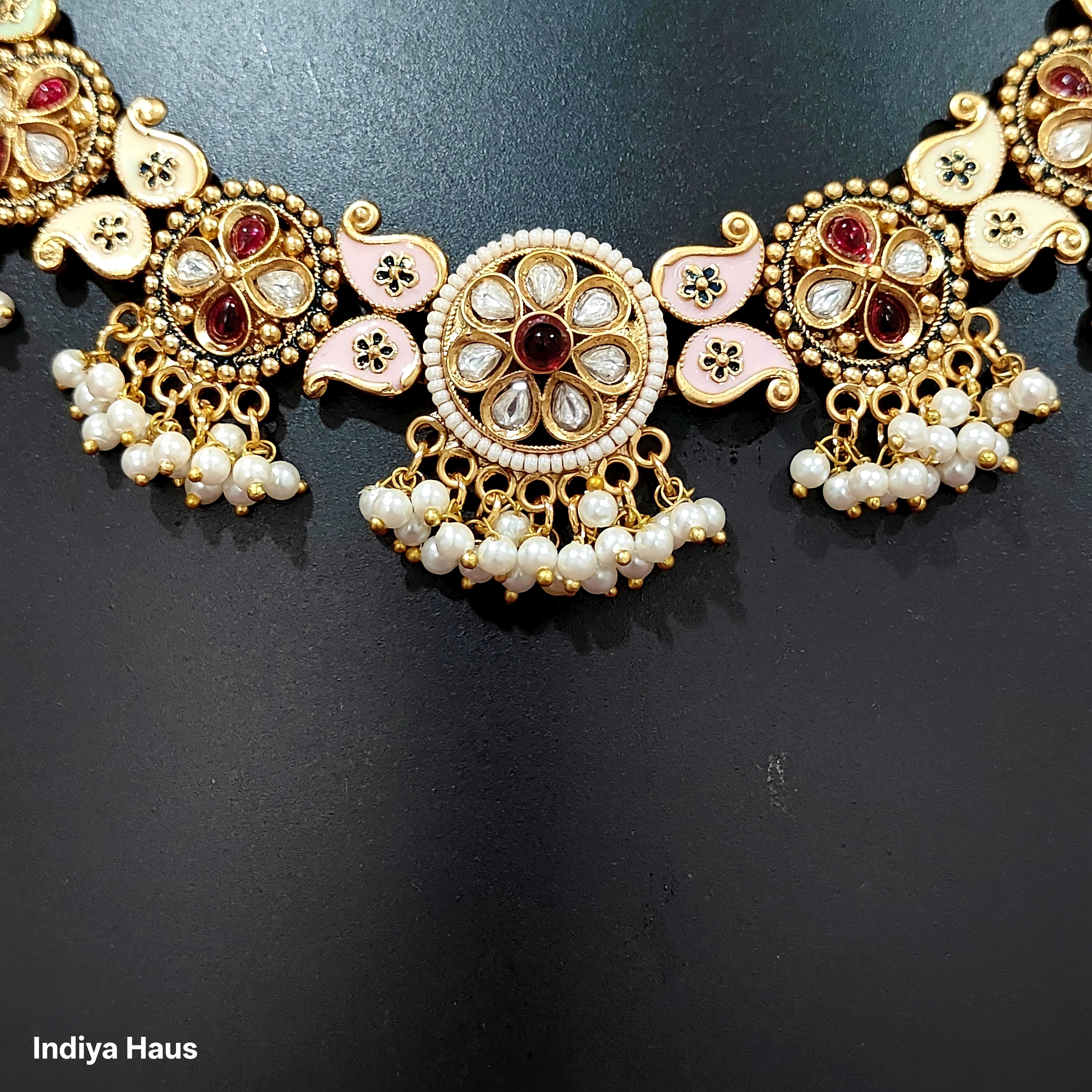 Kundan & Meenakari Choker Set