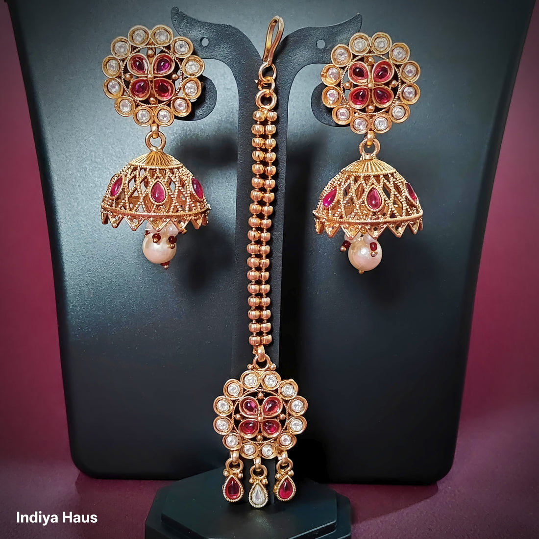 Kundan Choker with Bead Tassels