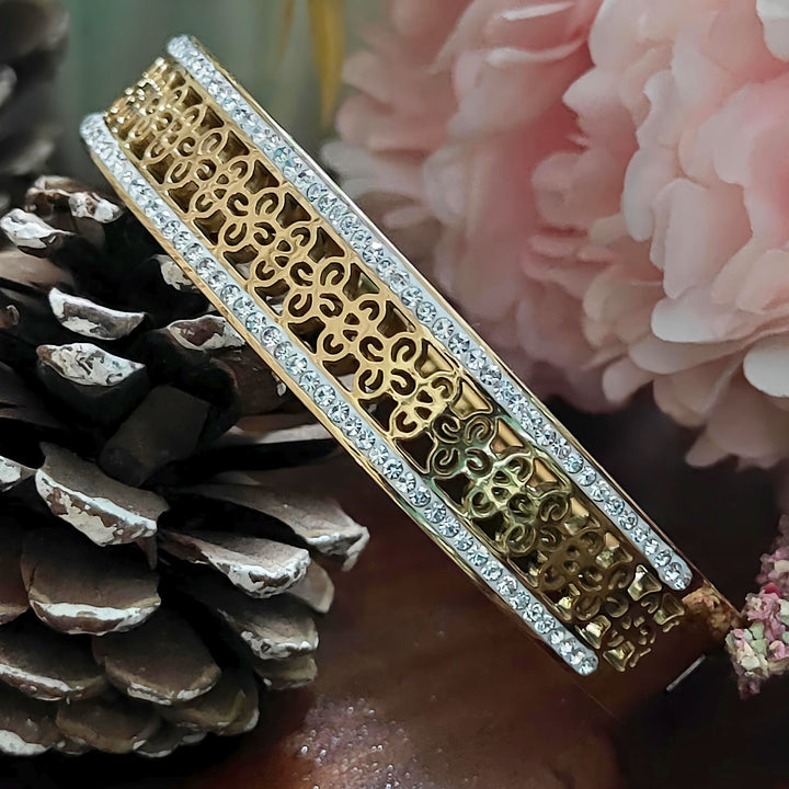 Filigree & Rhinestone Braclet