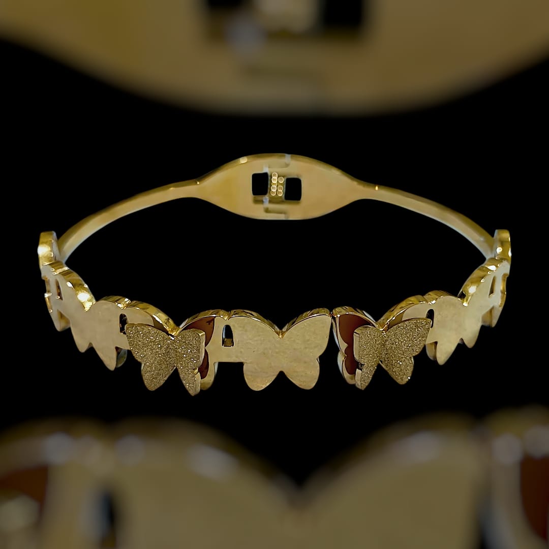 Butterfly Motif Gold Bracelet