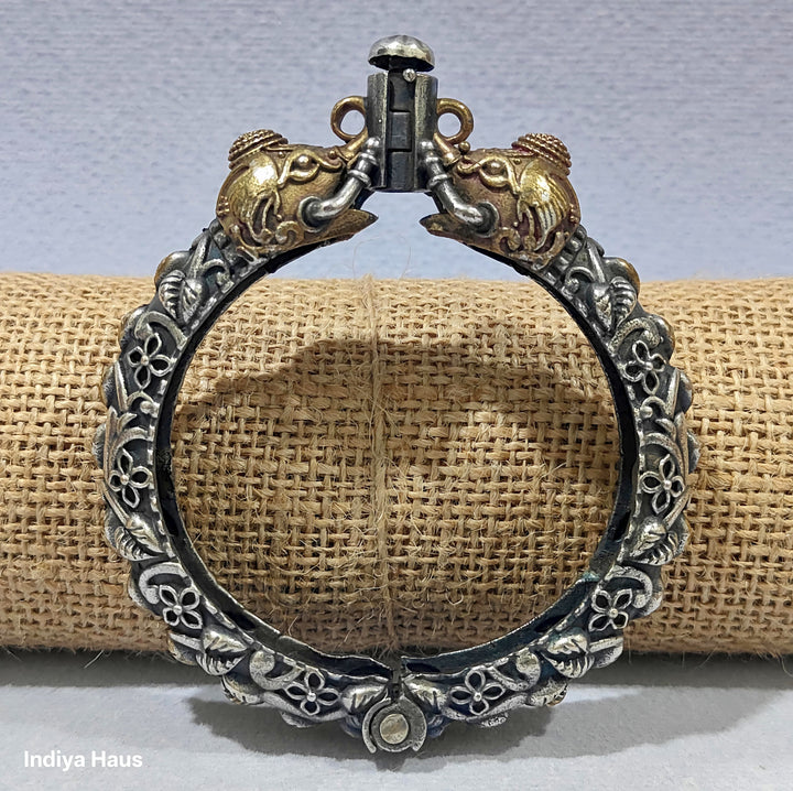 Oxidized Elephant Head Bangles