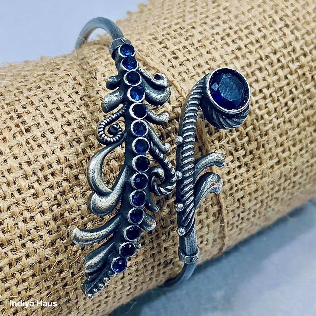 Ornate Feather Cuff Bracelet