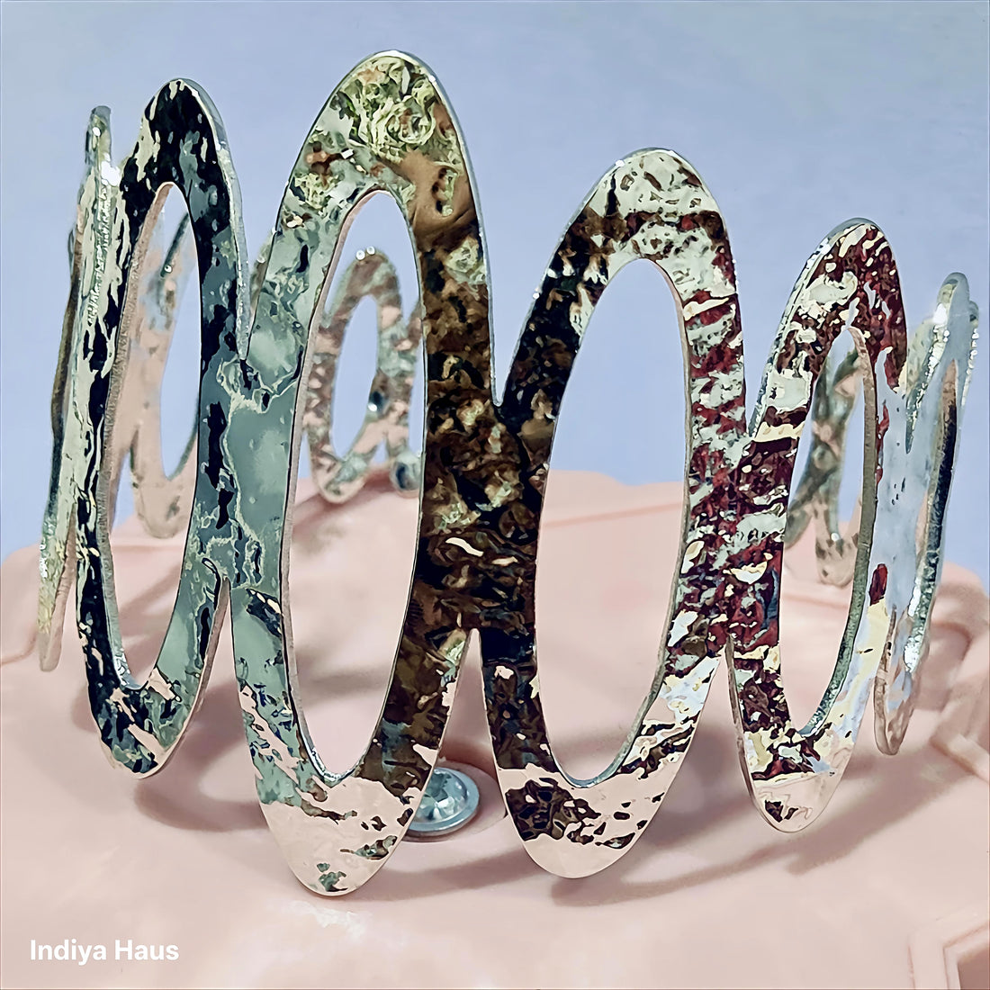 Textured Cut-out Cuff Bracelet