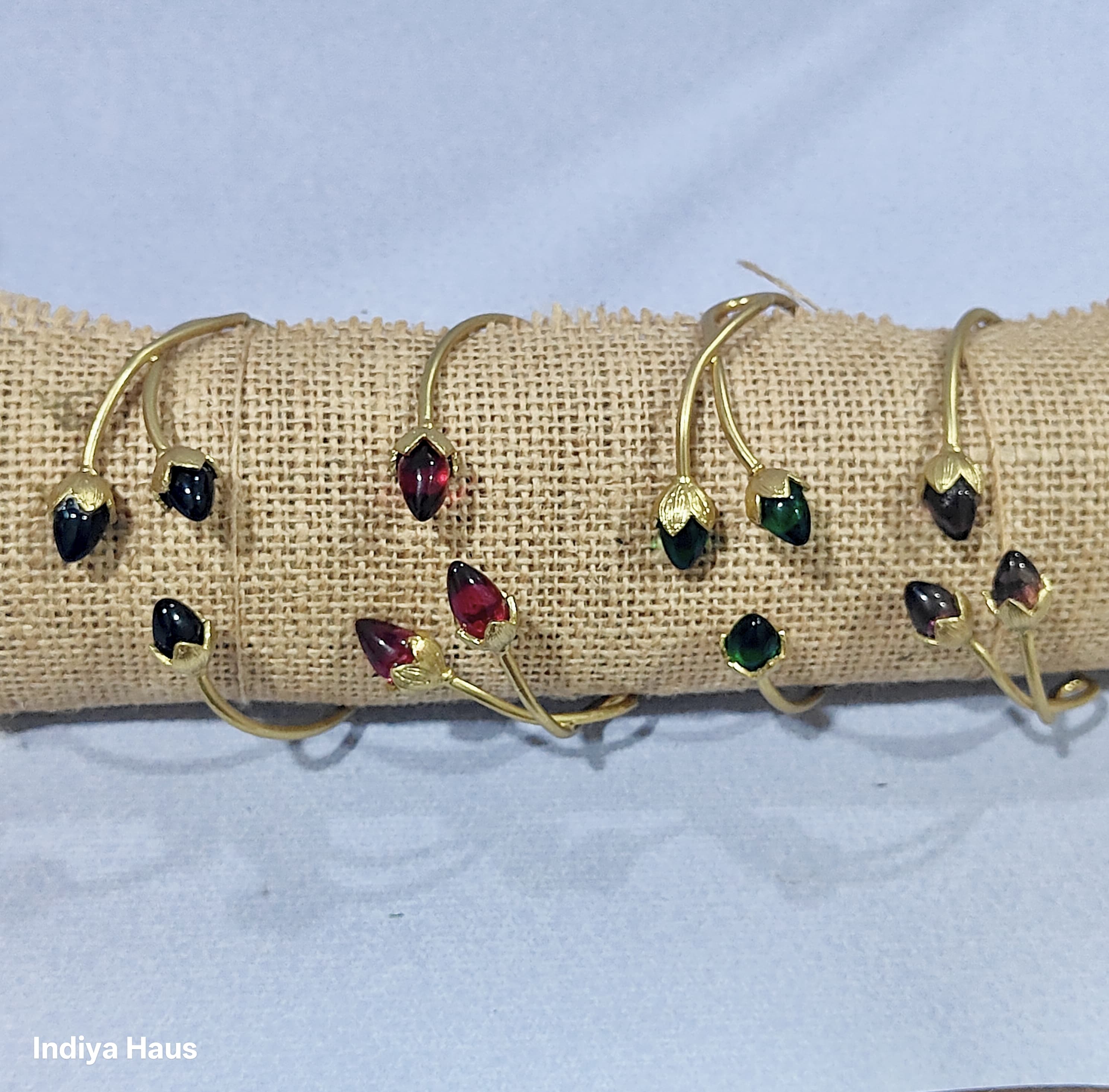 Lotus Bud Cuff Bracelets