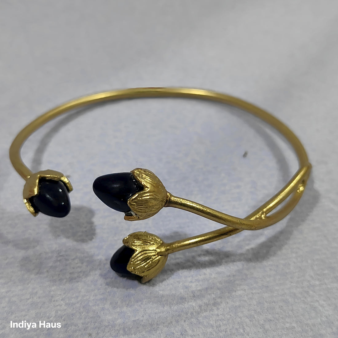 Lotus Bud Cuff Bracelets