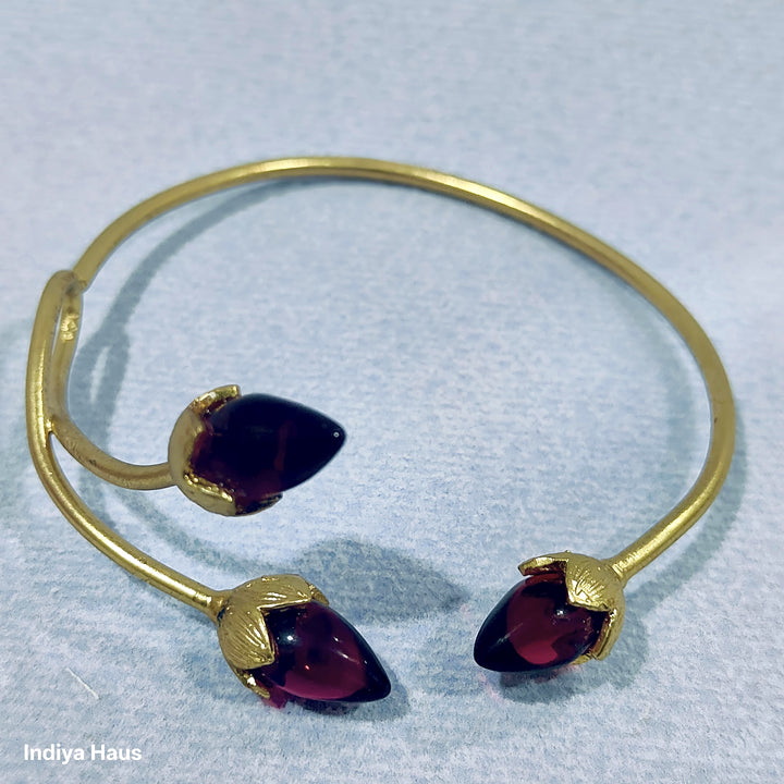 Lotus Bud Cuff Bracelets