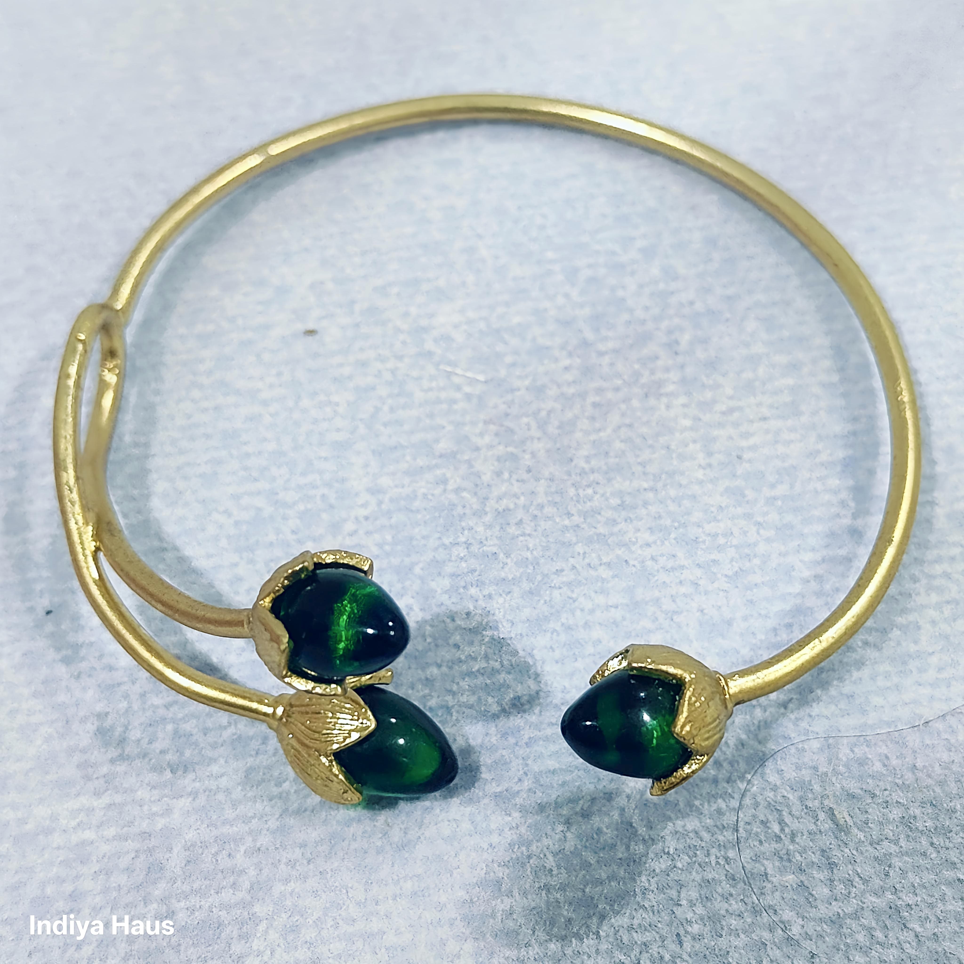 Lotus Bud Cuff Bracelets