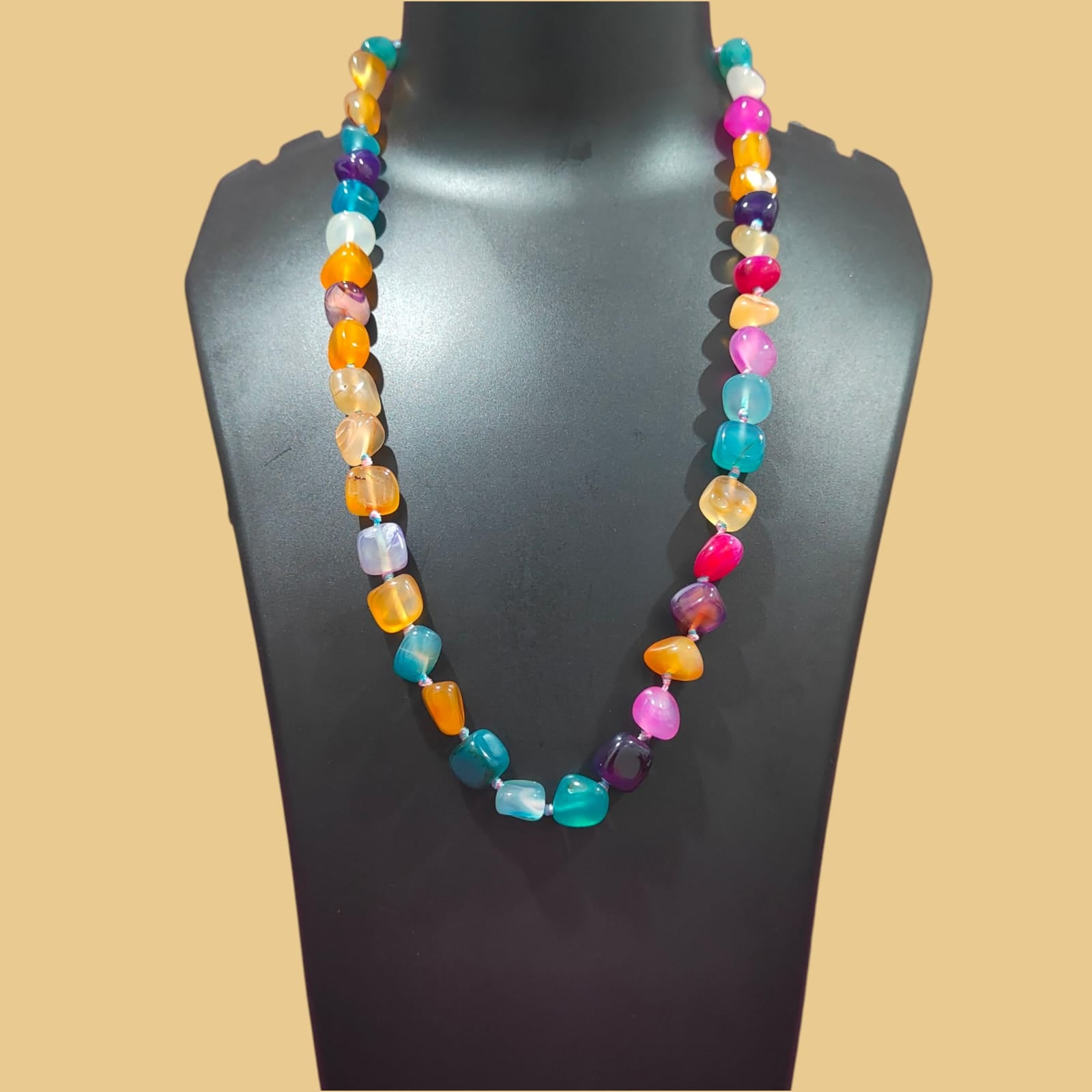 Vibrant Tumbled Stone Necklaces