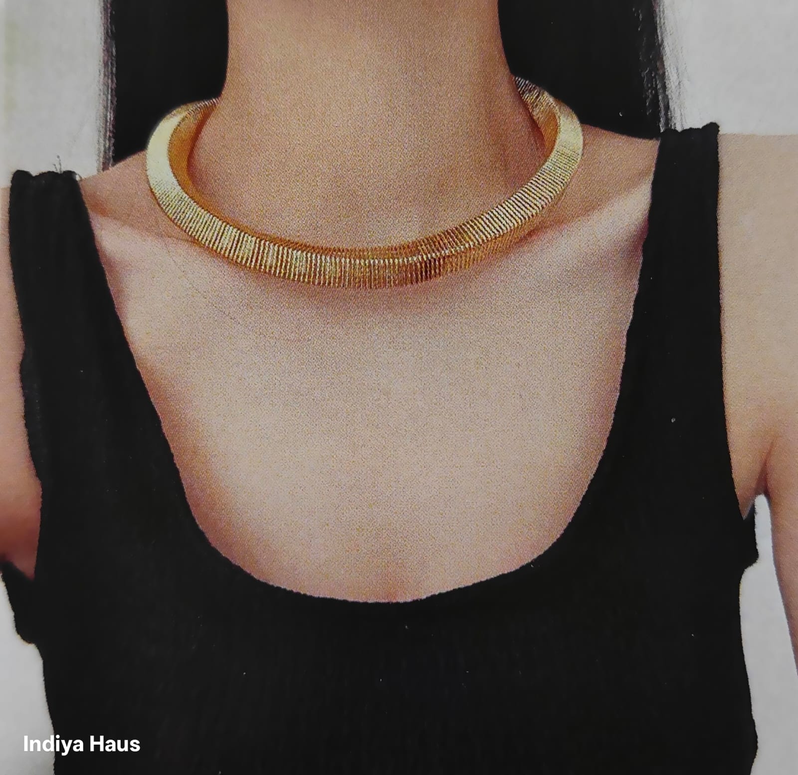 Gold Coil Statement Necklace