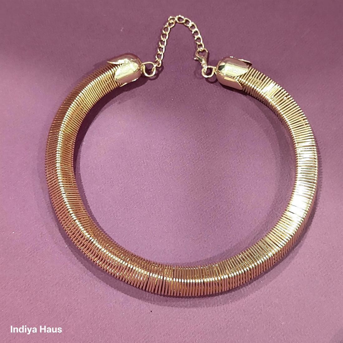 Gold Coil Statement Necklace