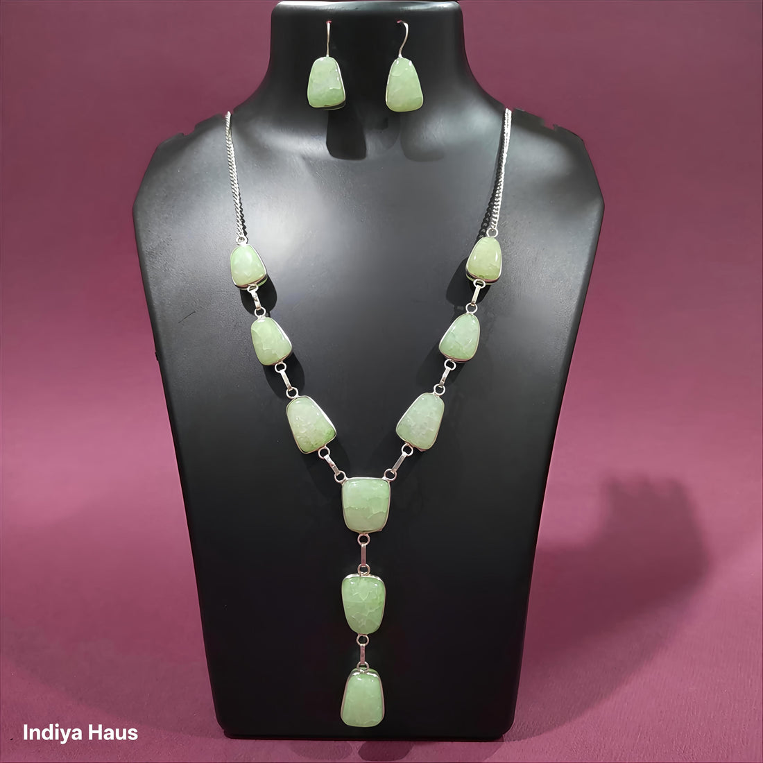 Polished Gemstone Necklace Set
