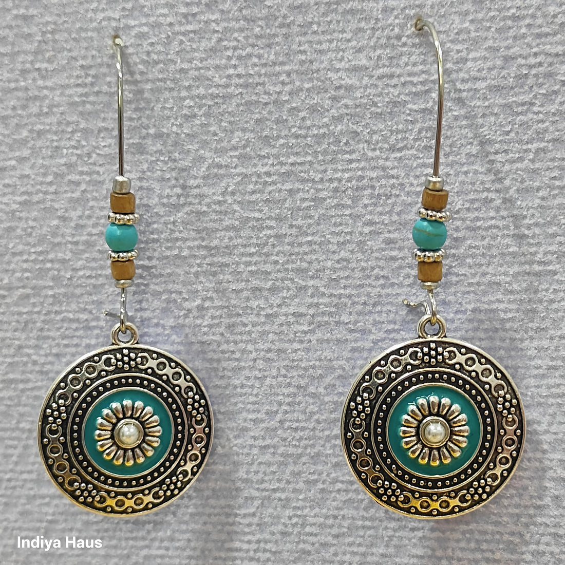 Bohemian Medallion Drop Earrings