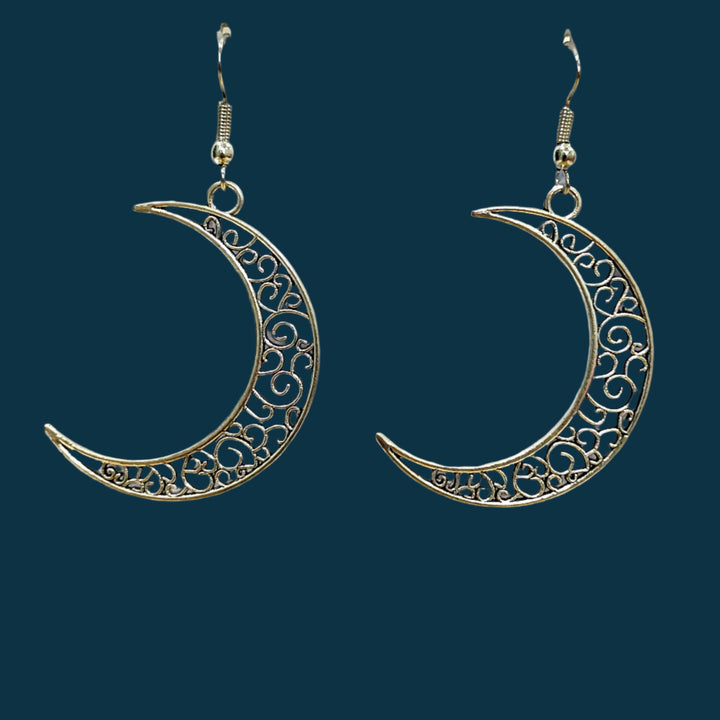 Ornate Turquoise Cabochon Earrings