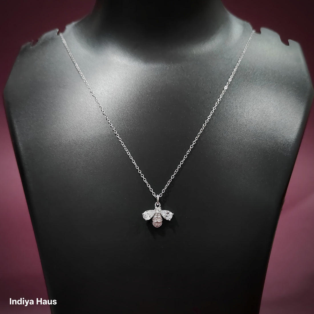 Dazzling Crystal Bee Necklace