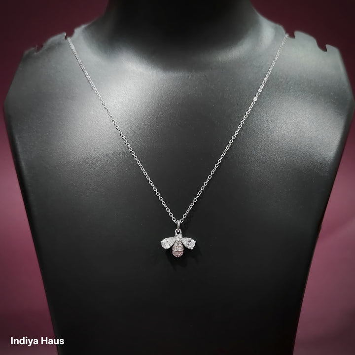 Dazzling Crystal Bee Necklace