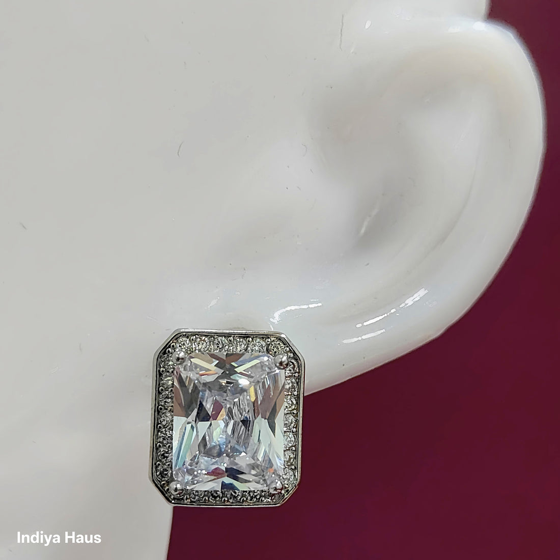 Square  crystal Necklace set