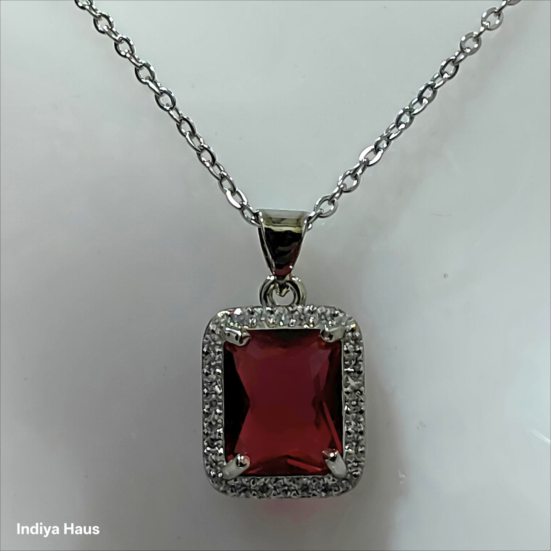 Square  crystal Necklace set