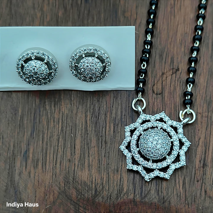 Starburst Crystal Mangalsutra Set