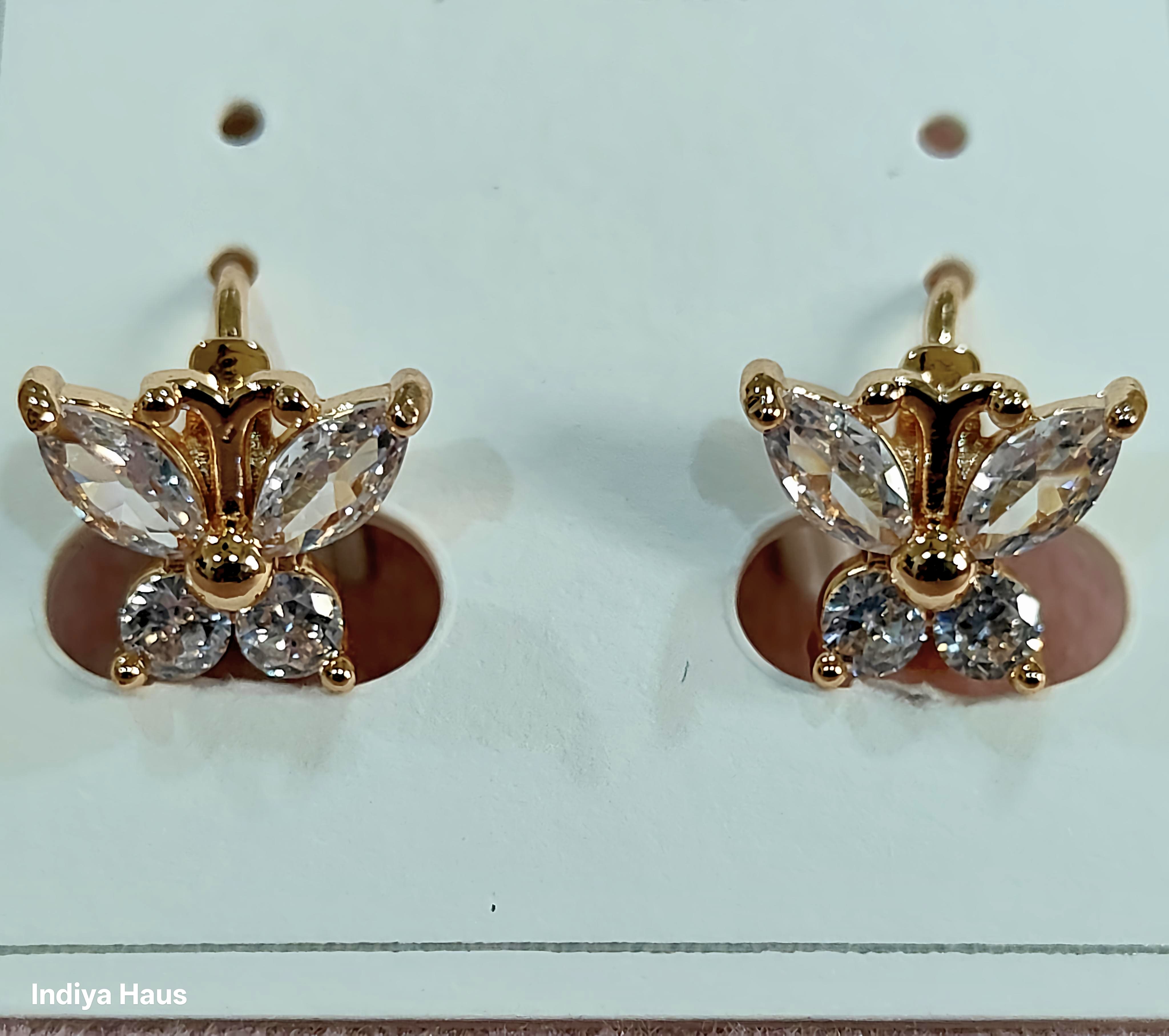 Sparkling Flowerlet Hoops