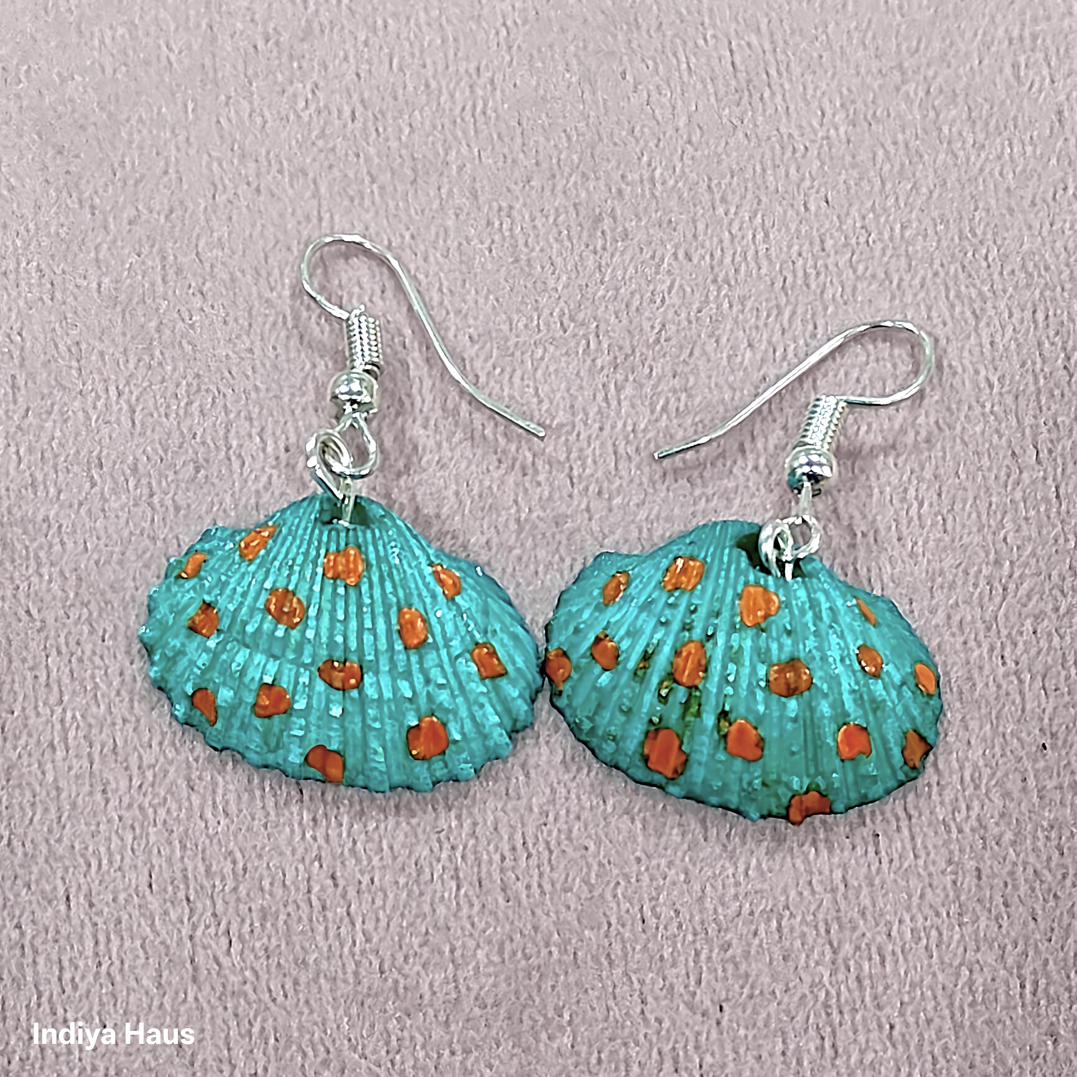 Handmade Funky Seashell Drops