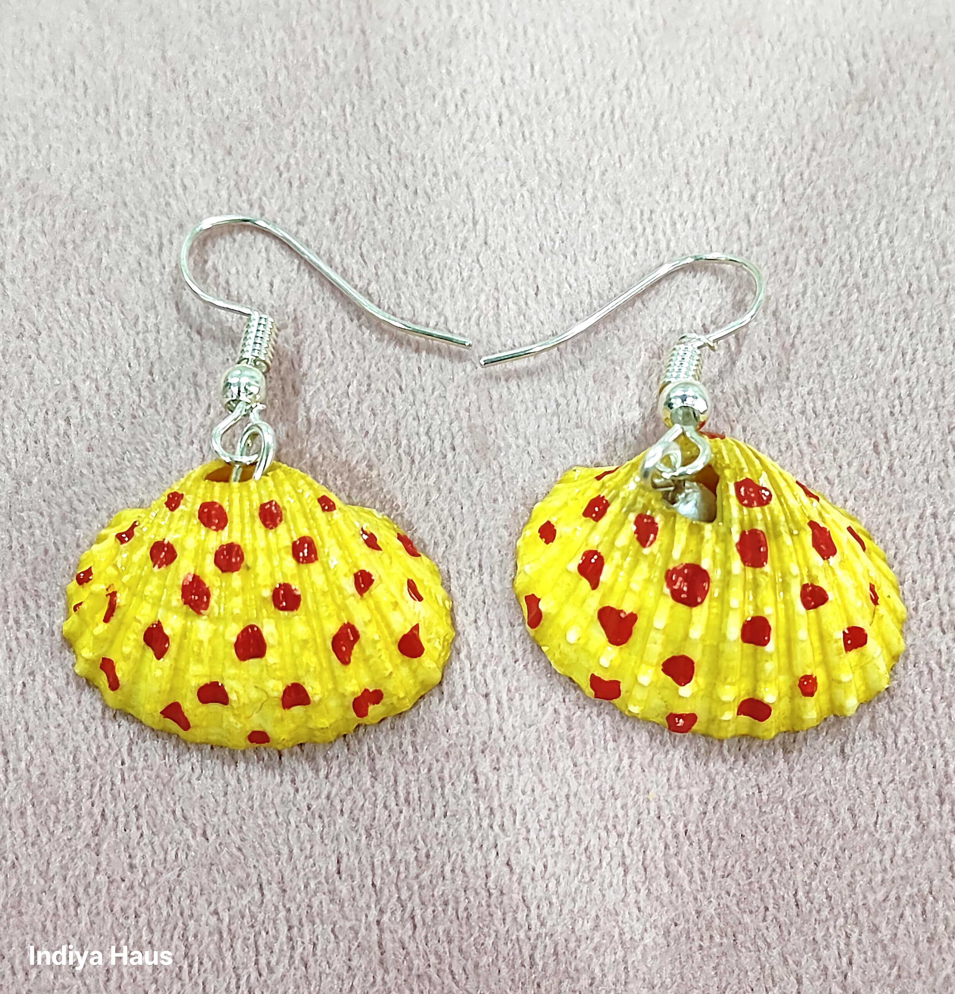 Handmade Funky Seashell Drops