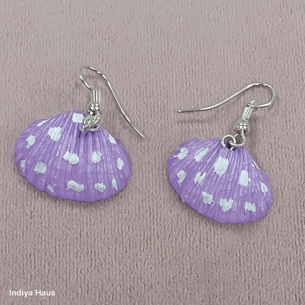 Handmade Funky Seashell Drops