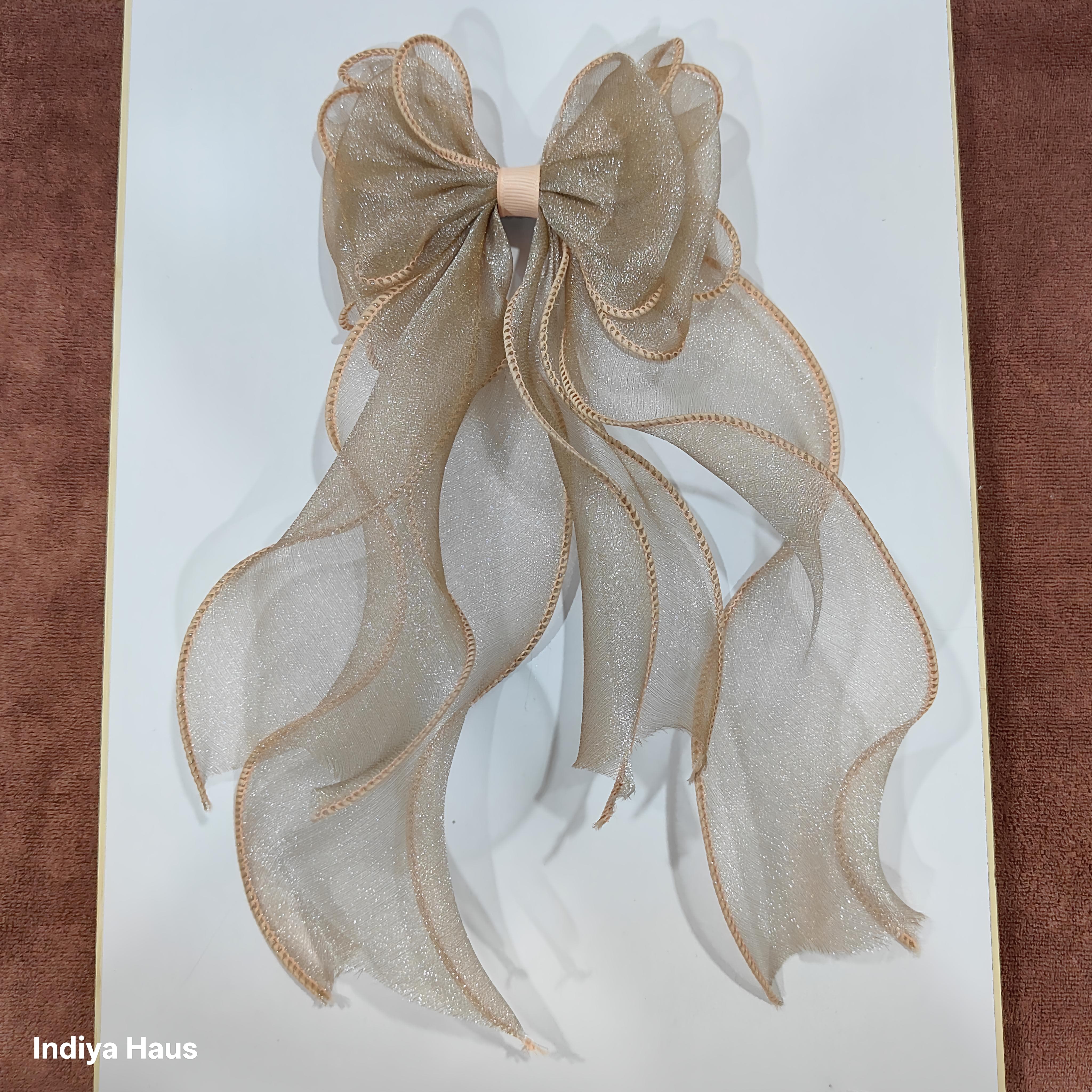 Ethereal Organza Bows clip