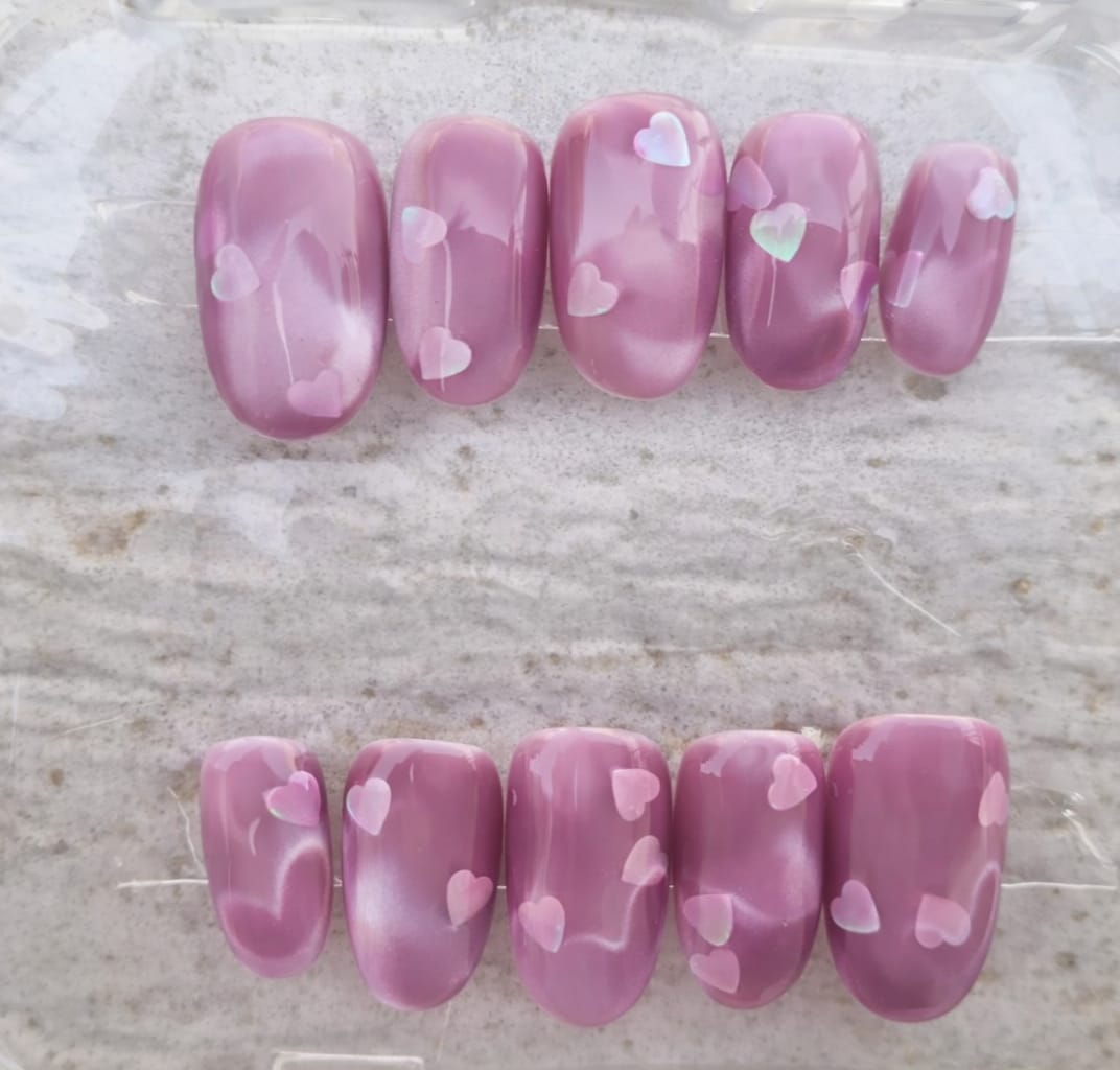 Handmade Inbuild Heart Cat eye