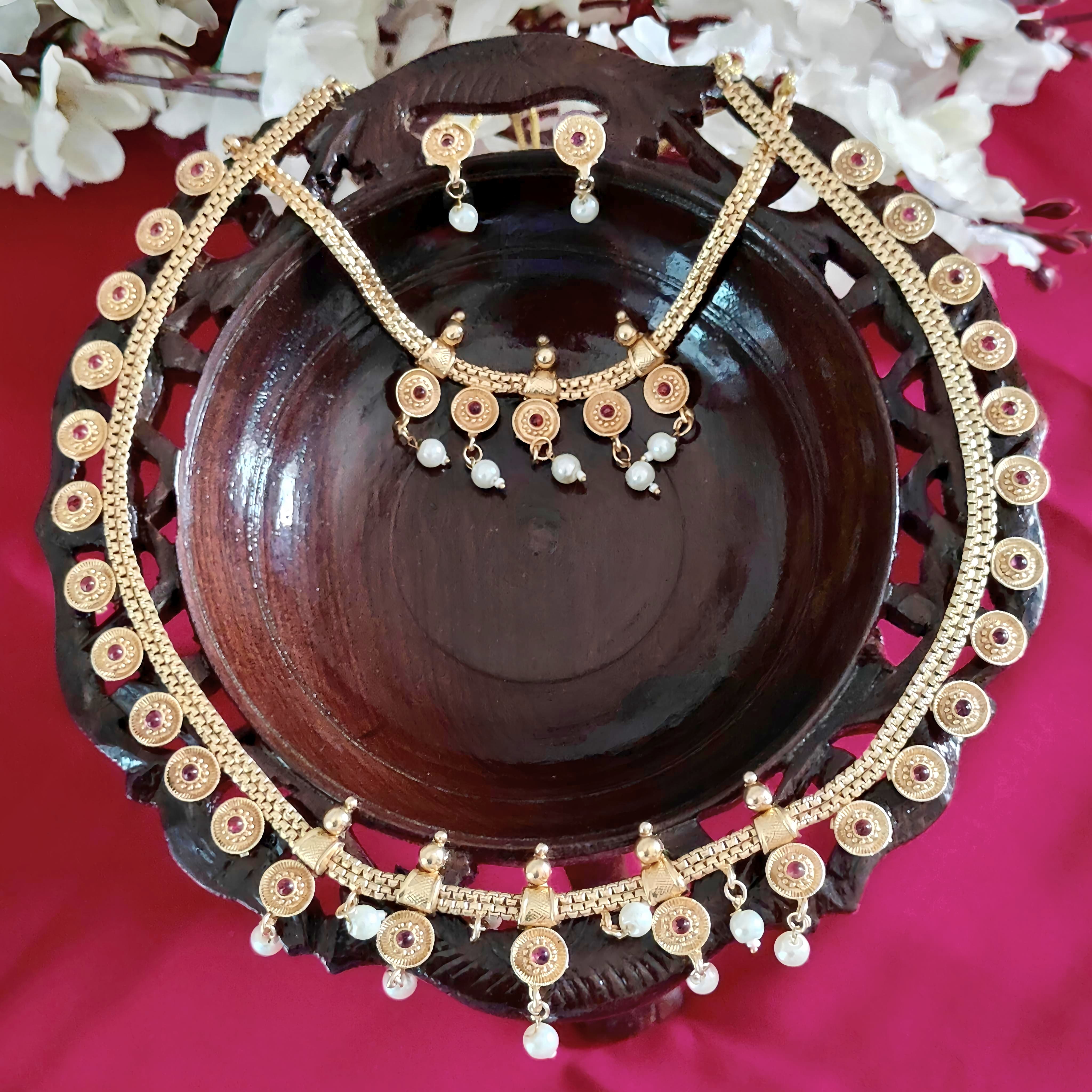 Maharashtrian Heritage Double-Layer Necklace